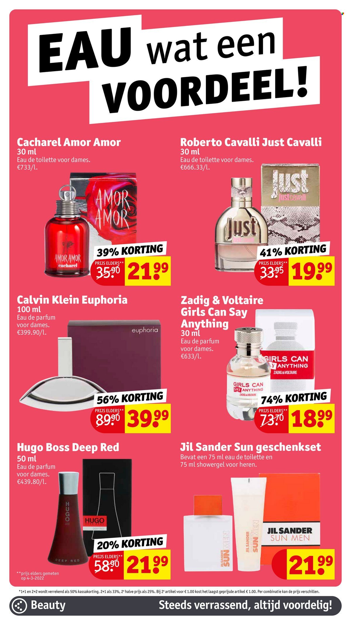 Catalogue Kruidvat - 10.5.2022 - 22.5.2022 - Produits soldés - Calvin Klein, Hugo Boss, Sun, eau de parfum, eau de toilette. Page 13.