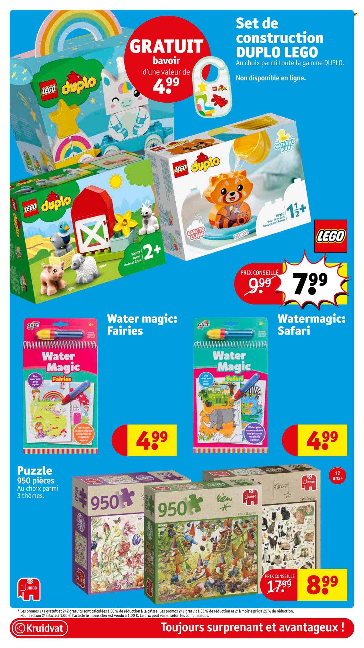 Catalogue Kruidvat - 10.5.2022 - 22.5.2022 - Produits soldés - puzzle, Lego, Lego Duplo. Page 35.