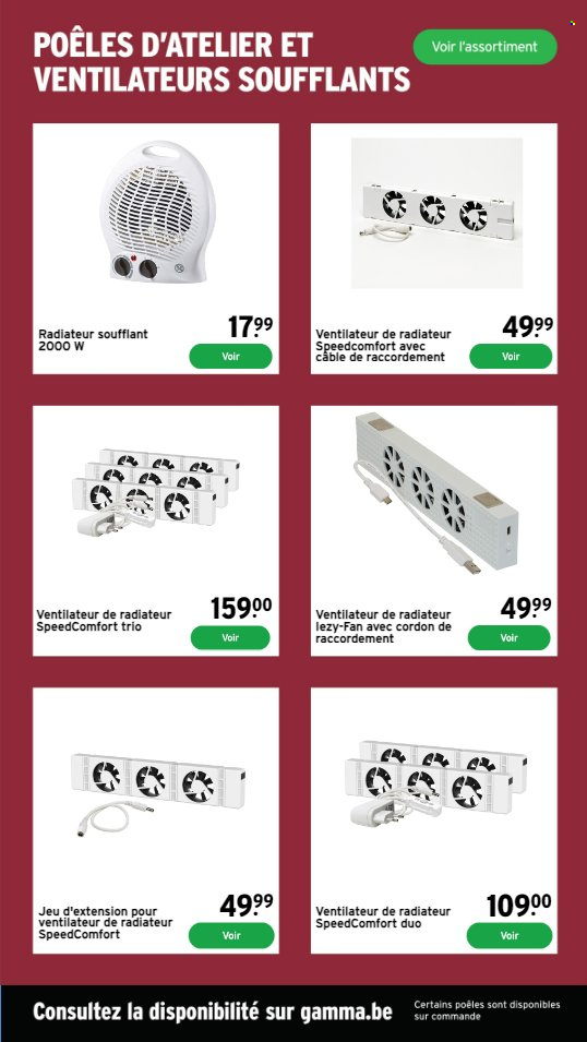 thumbnail - Catalogue Gamma - Produits soldés - radiateur, poêle, ventilateur. Page 17.