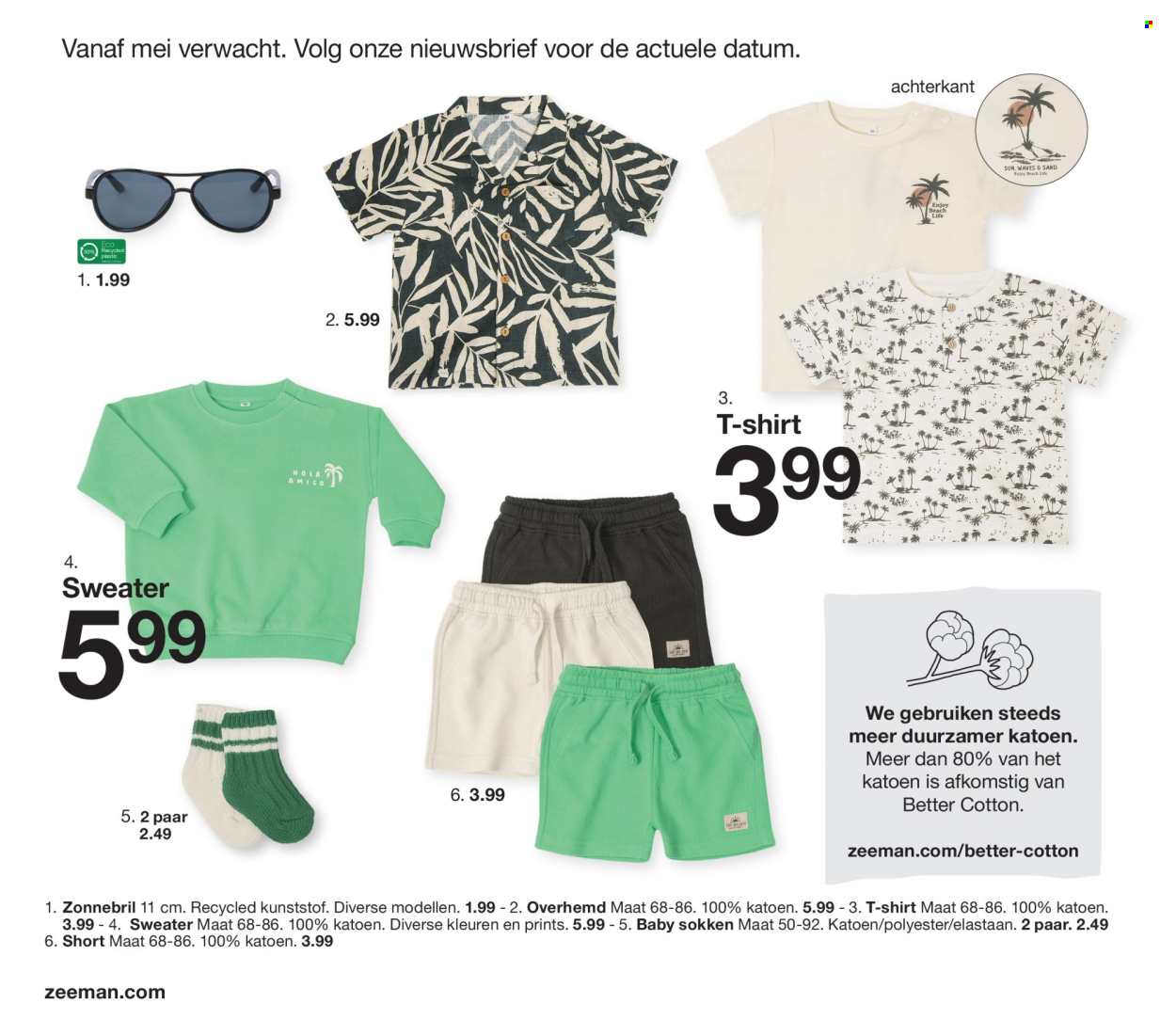 thumbnail - Catalogue Zeeman - 01/02/2024 - 31/07/2024 - Produits soldés - shorts, t-shirt, pull. Page 22.