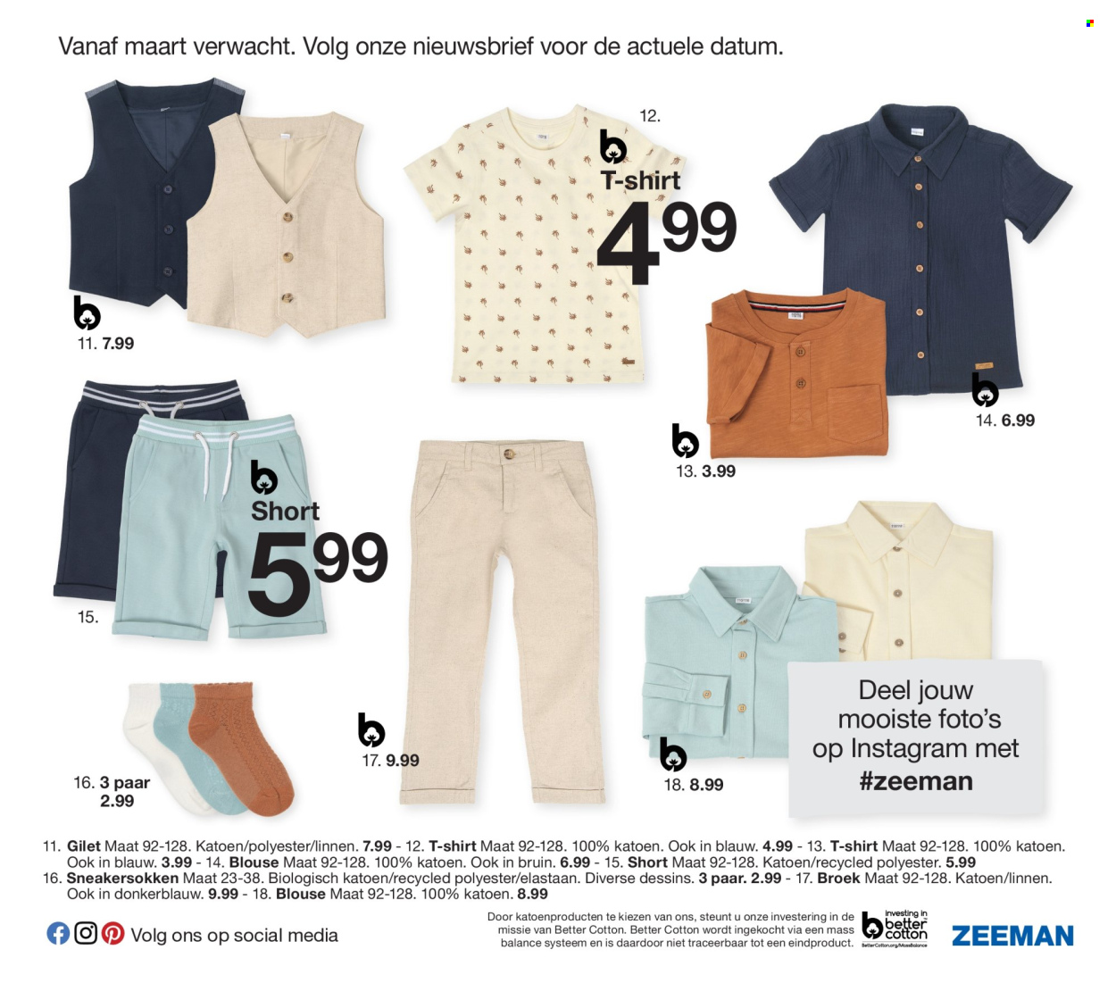 thumbnail - Catalogue Zeeman - 01/02/2024 - 31/07/2024 - Produits soldés - shorts, chemisier, t-shirt, gilet. Page 33.
