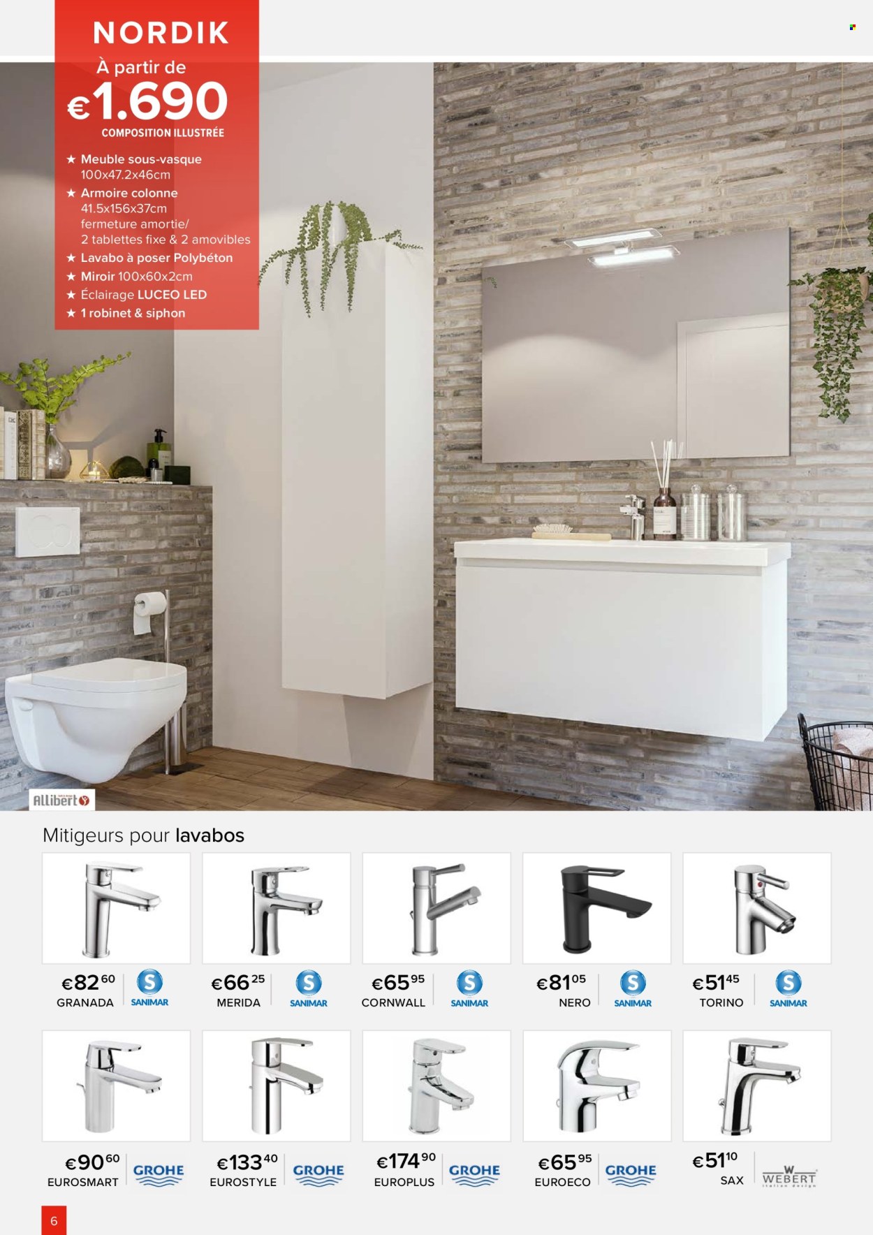 thumbnail - Catalogue Euro Shop - Produits soldés - décoration maison, lavabo. Page 6.