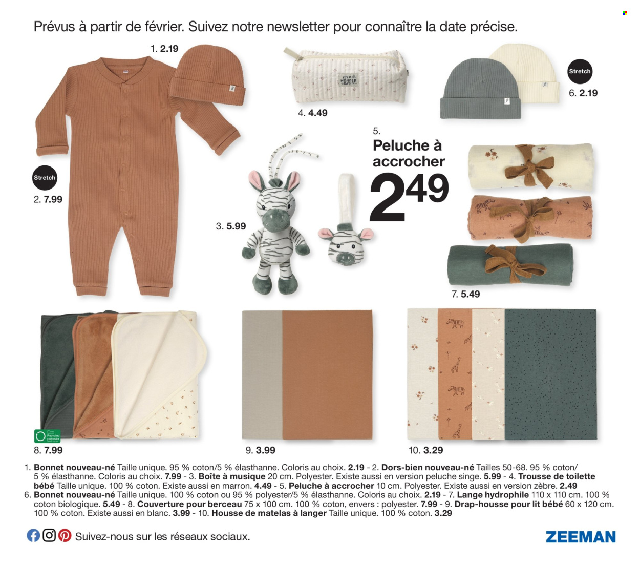 thumbnail - Catalogue Zeeman - 01/02/2024 - 31/07/2024 - Produits soldés - trousse de toilette, berceau, Matelas À Langer. Page 5.