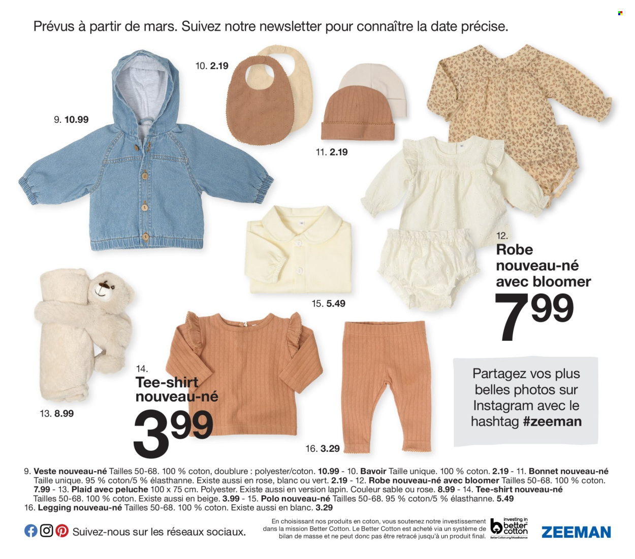 thumbnail - Catalogue Zeeman - 01/02/2024 - 31/07/2024 - Produits soldés - veste, robe, t-shirt, leggings, bavoir. Page 11.