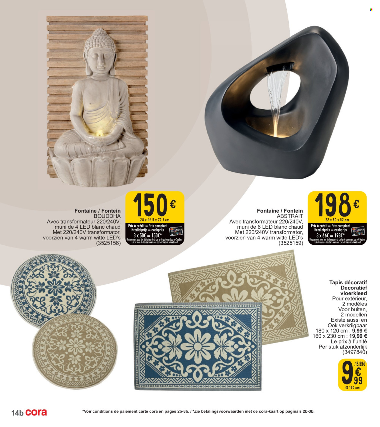 thumbnail - Catalogue Cora - 26/03/2024 - 30/06/2024 - Produits soldés - tapis, bouddha. Page 14.