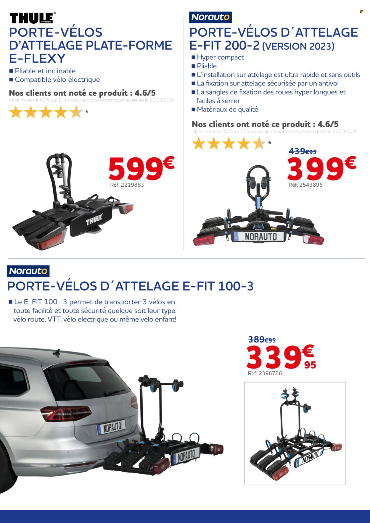thumbnail - Catalogue Auto5 - 13/03/2024 - 04/06/2024 - Produits soldés - vélo électrique, VTT Rockrider. Page 8.