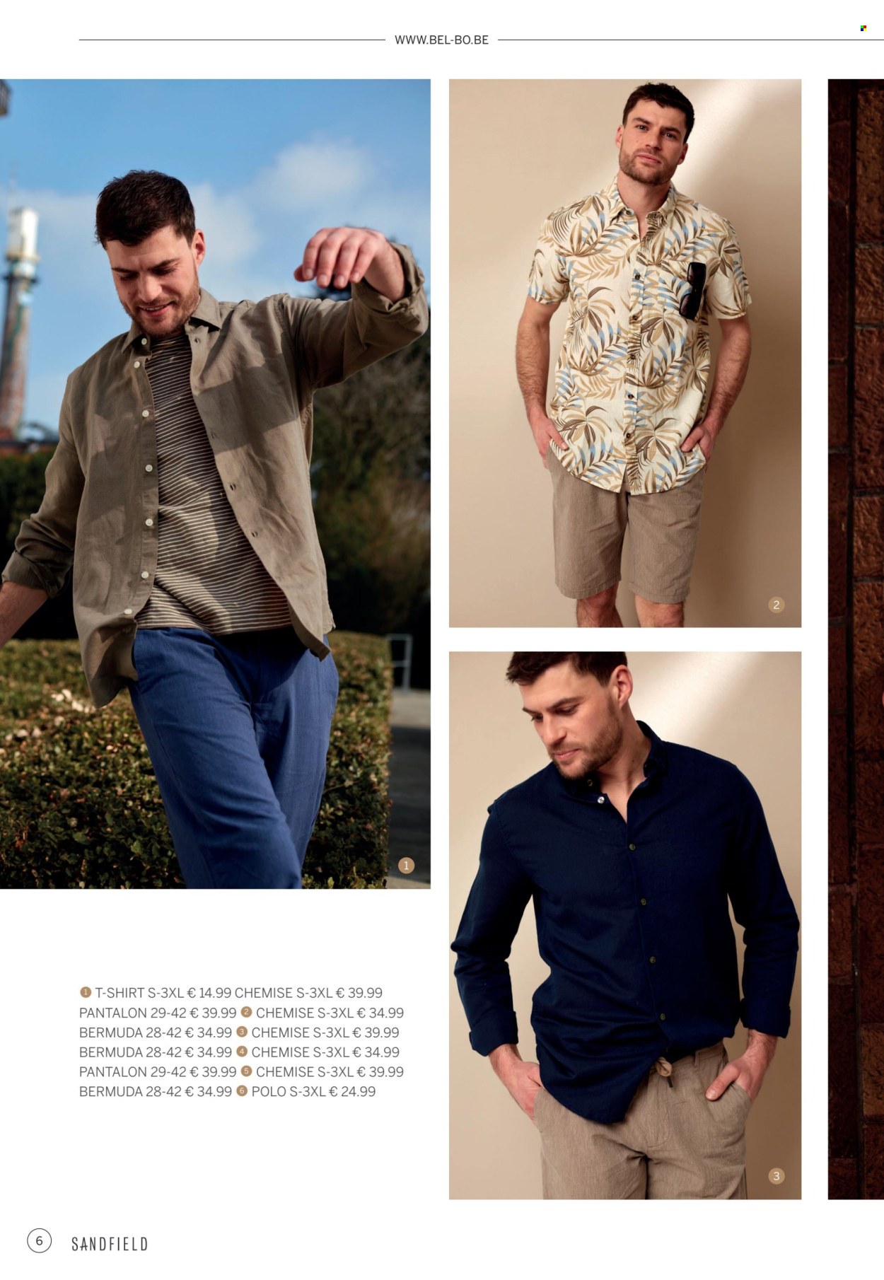 thumbnail - Catalogue Bel&Bo - Produits soldés - pantalon, chemise, t-shirt. Page 6.