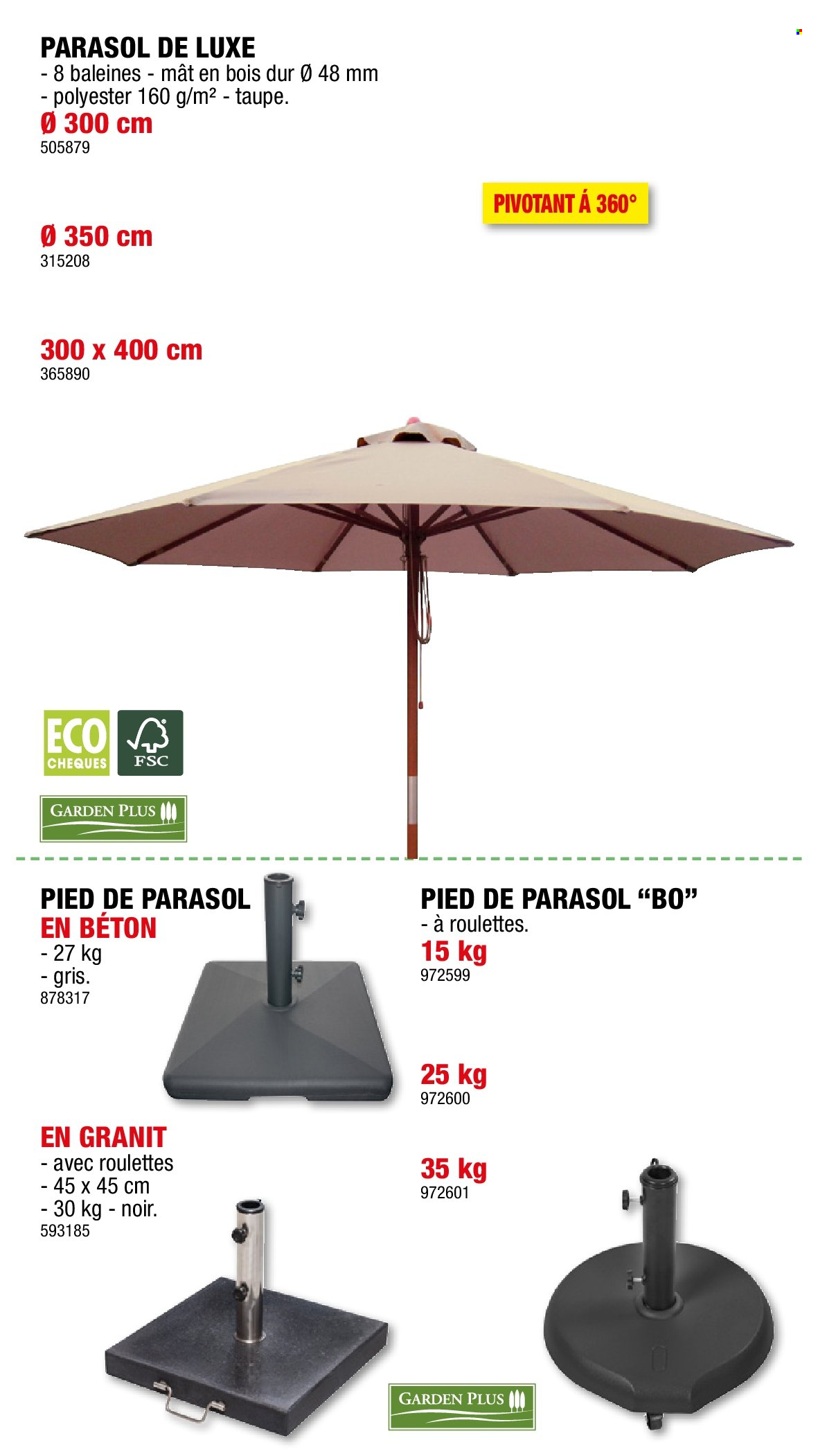 thumbnail - Catalogue Hubo - 03/04/2024 - 30/06/2024 - Produits soldés - pied de parasol. Page 44.