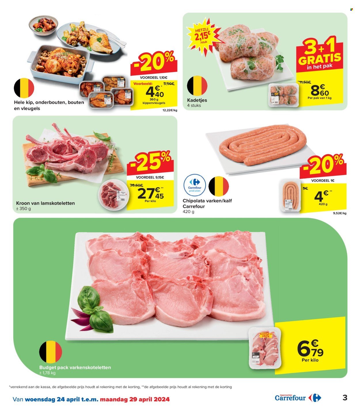 thumbnail - Catalogue Carrefour hypermarkt - 24/04/2024 - 06/05/2024 - Produits soldés - chipolata. Page 3.