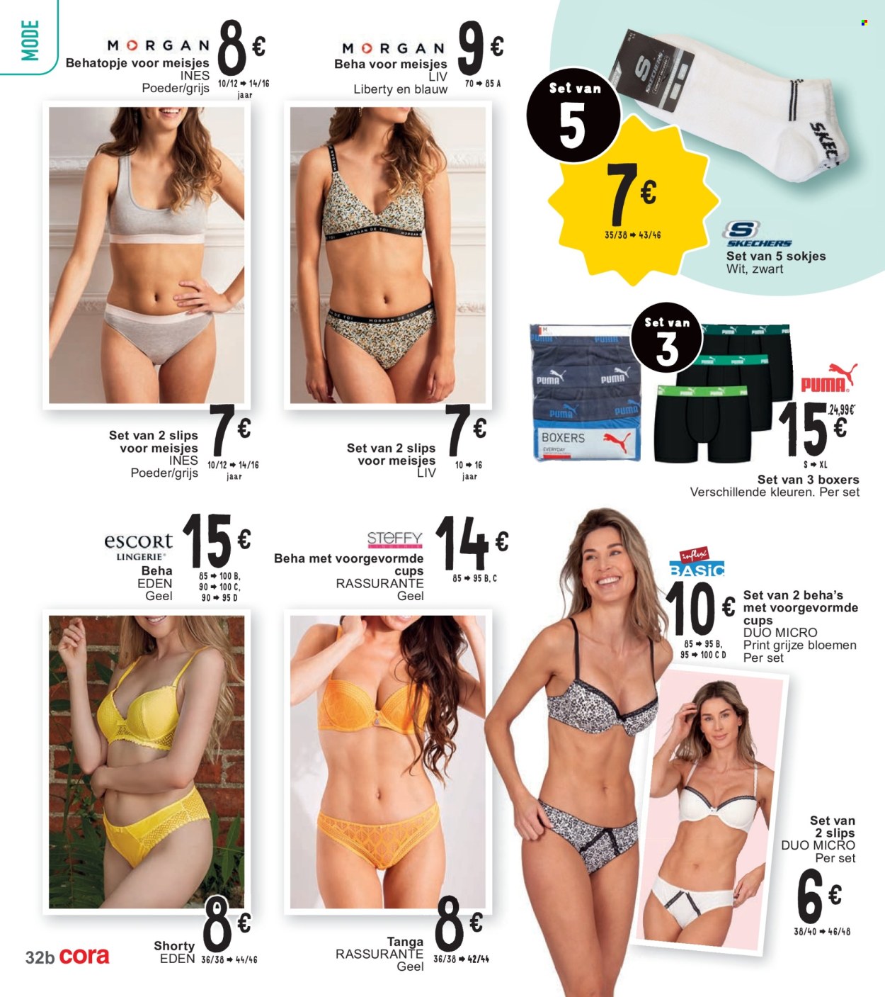 thumbnail - Catalogue Cora - 23/04/2024 - 06/05/2024 - Produits soldés - Puma, slip, lingerie, boxers, tanga. Page 32.