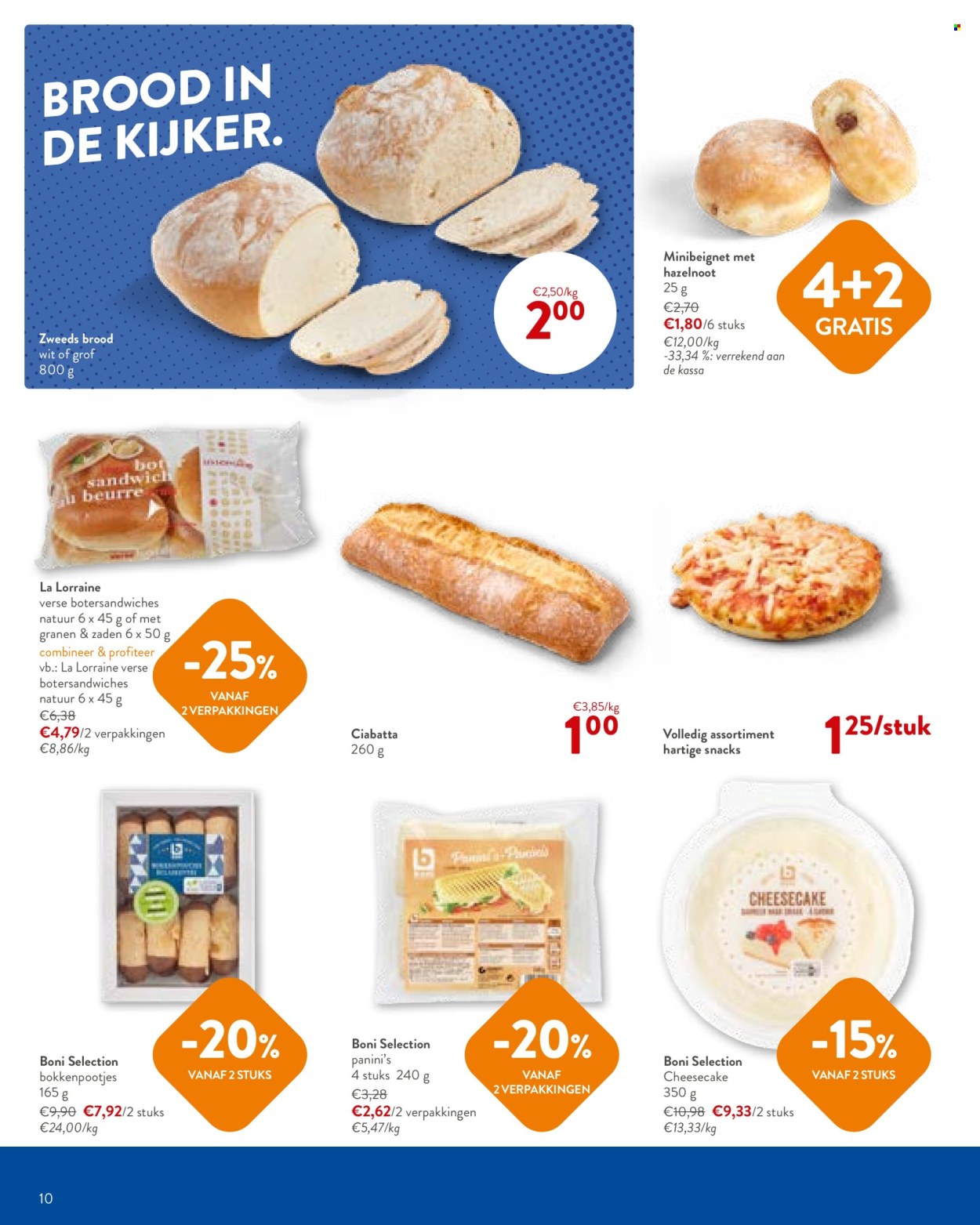 thumbnail - Catalogue OKay - 24/04/2024 - 07/05/2024 - Produits soldés - ciabatta, cheesecake, Boni, sandwich, beurre. Page 10.