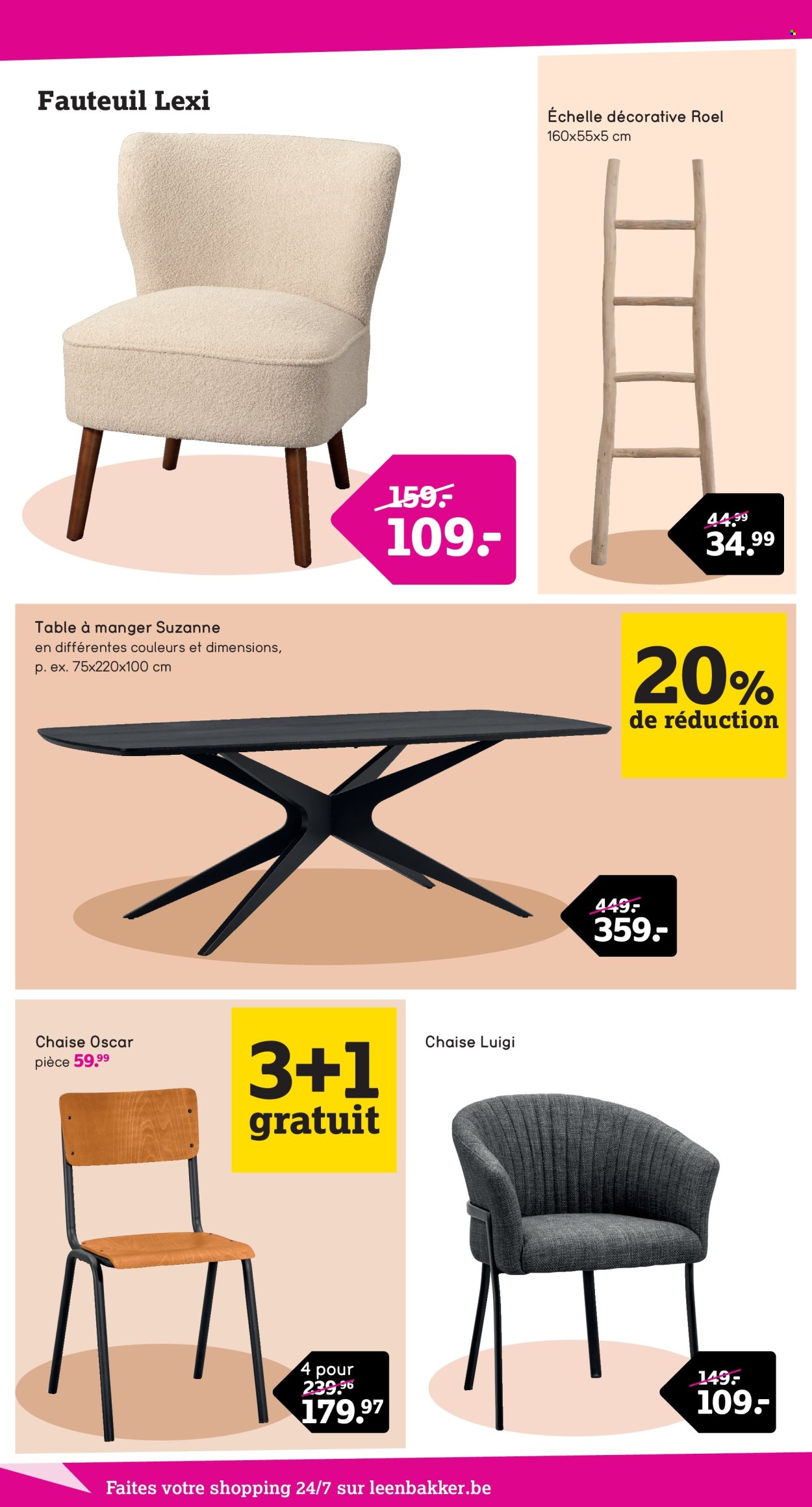 thumbnail - Catalogue Leen Bakker - 22/04/2024 - 05/05/2024 - Produits soldés - table, chaise, fauteuil. Page 8.