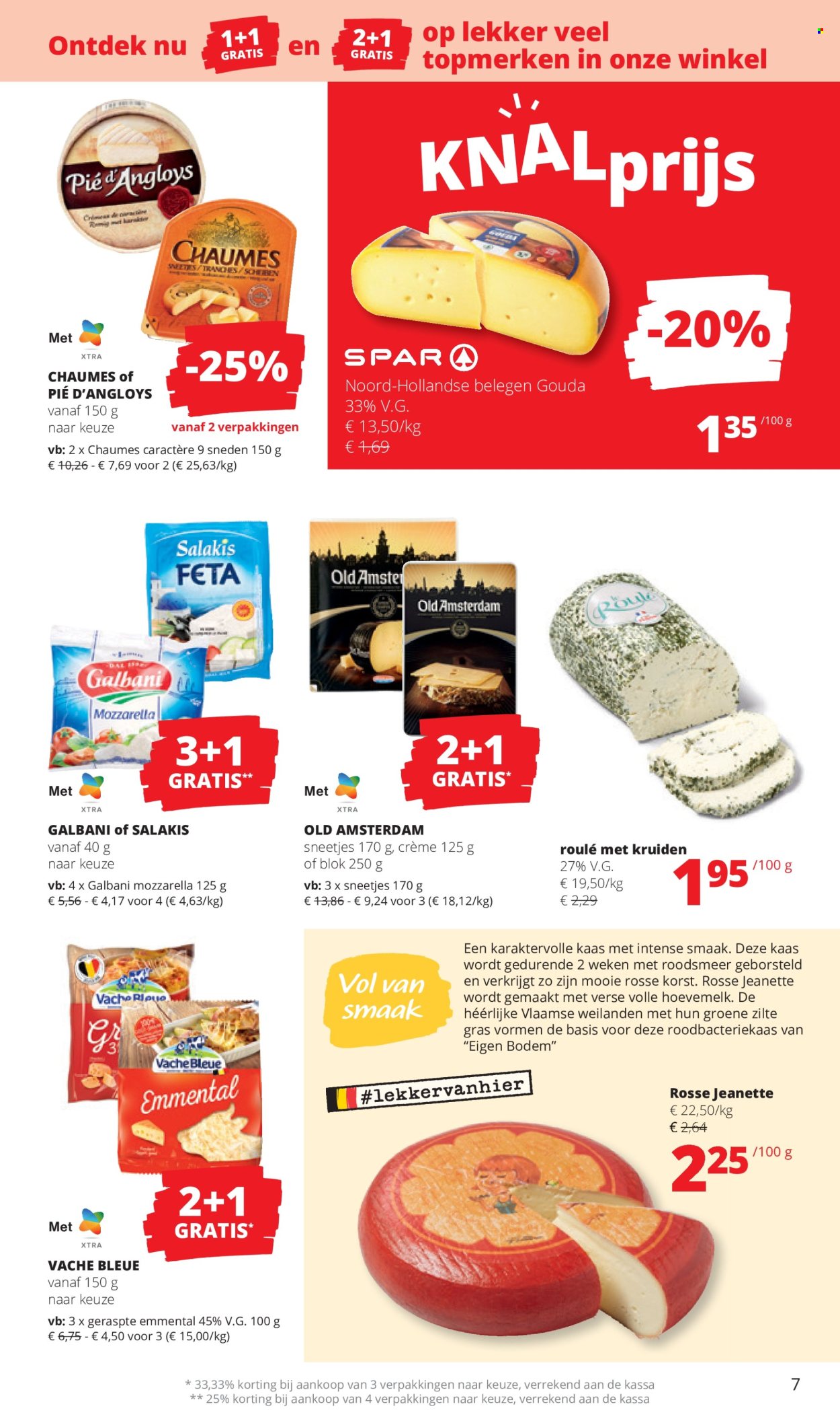 thumbnail - Catalogue SPAR - 25/04/2024 - 08/05/2024 - Produits soldés - emmental, fromage, mozzarella, Salakis. Page 7.