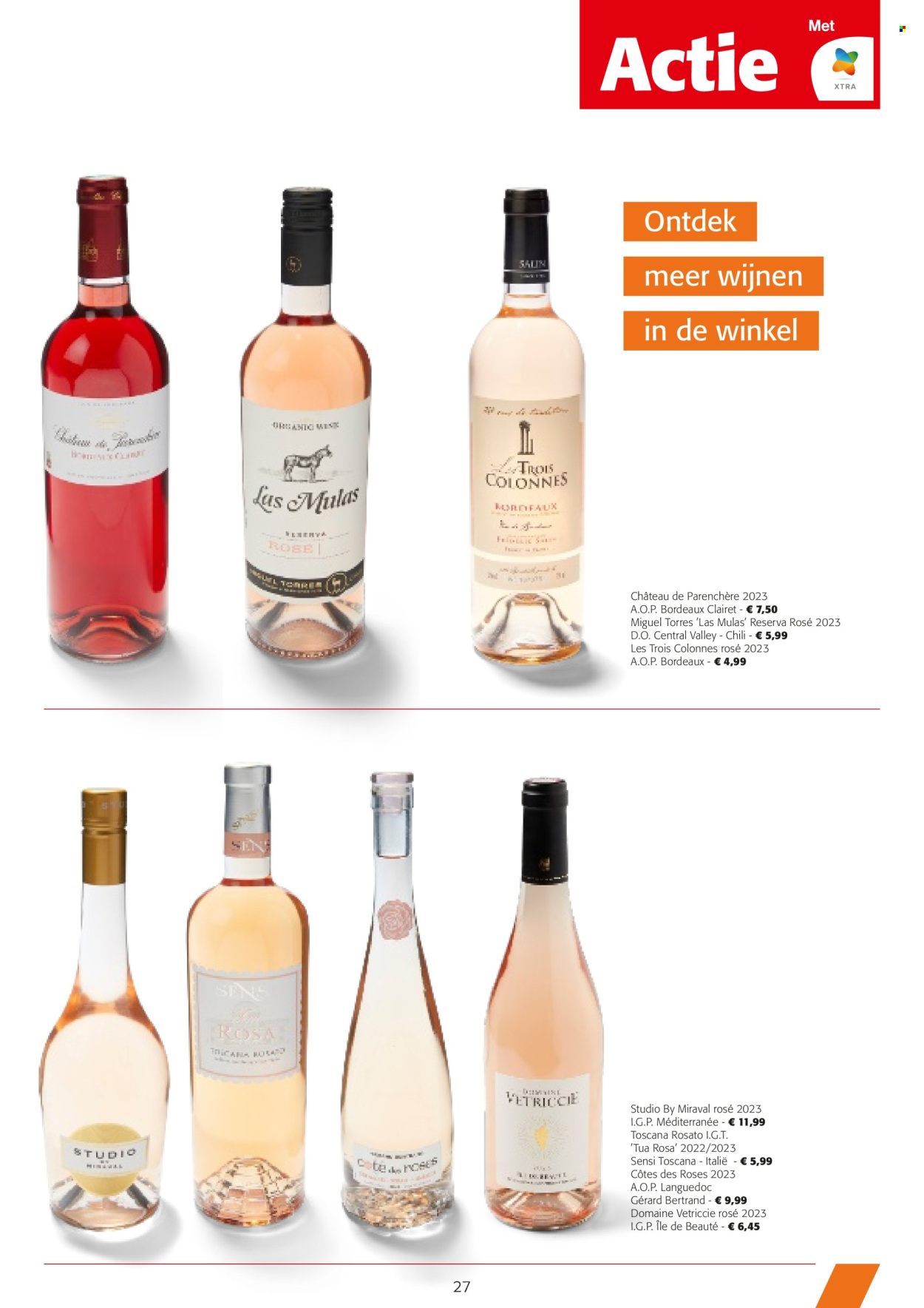 thumbnail - Catalogue Colruyt - 24/04/2024 - 07/05/2024 - Produits soldés - vin, Bordeaux, alcool. Page 27.