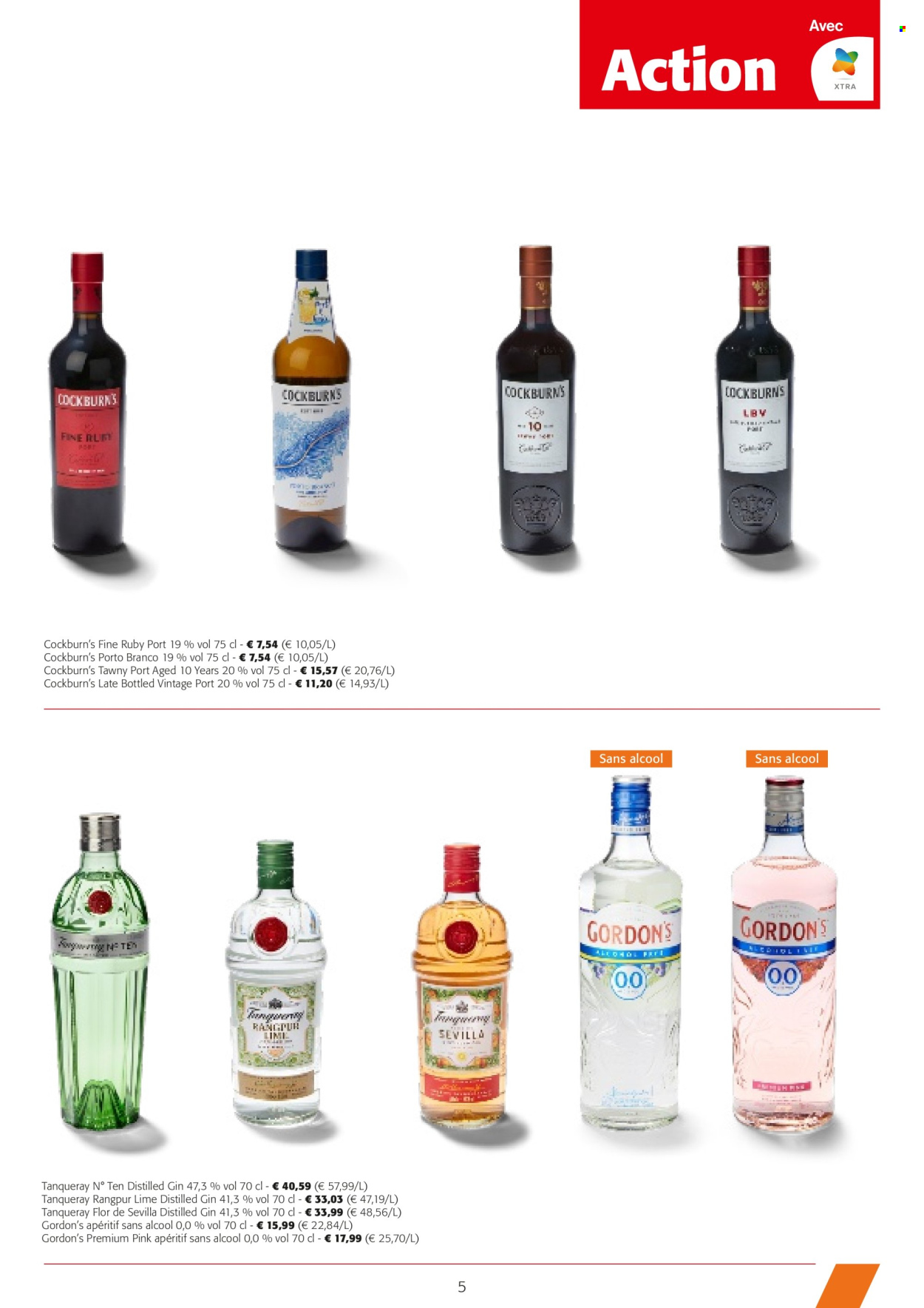thumbnail - Catalogue Colruyt - 24/04/2024 - 07/05/2024 - Produits soldés - gin, apéritif. Page 5.