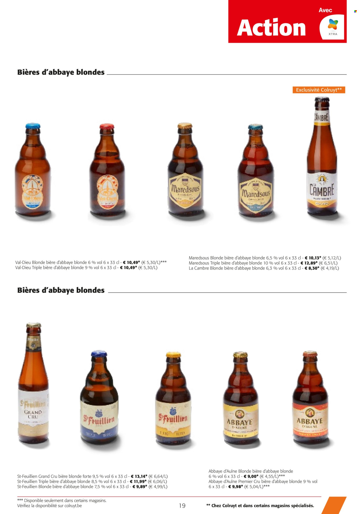 thumbnail - Catalogue Colruyt - 24/04/2024 - 07/05/2024 - Produits soldés - alcool, bière, bière blonde. Page 19.