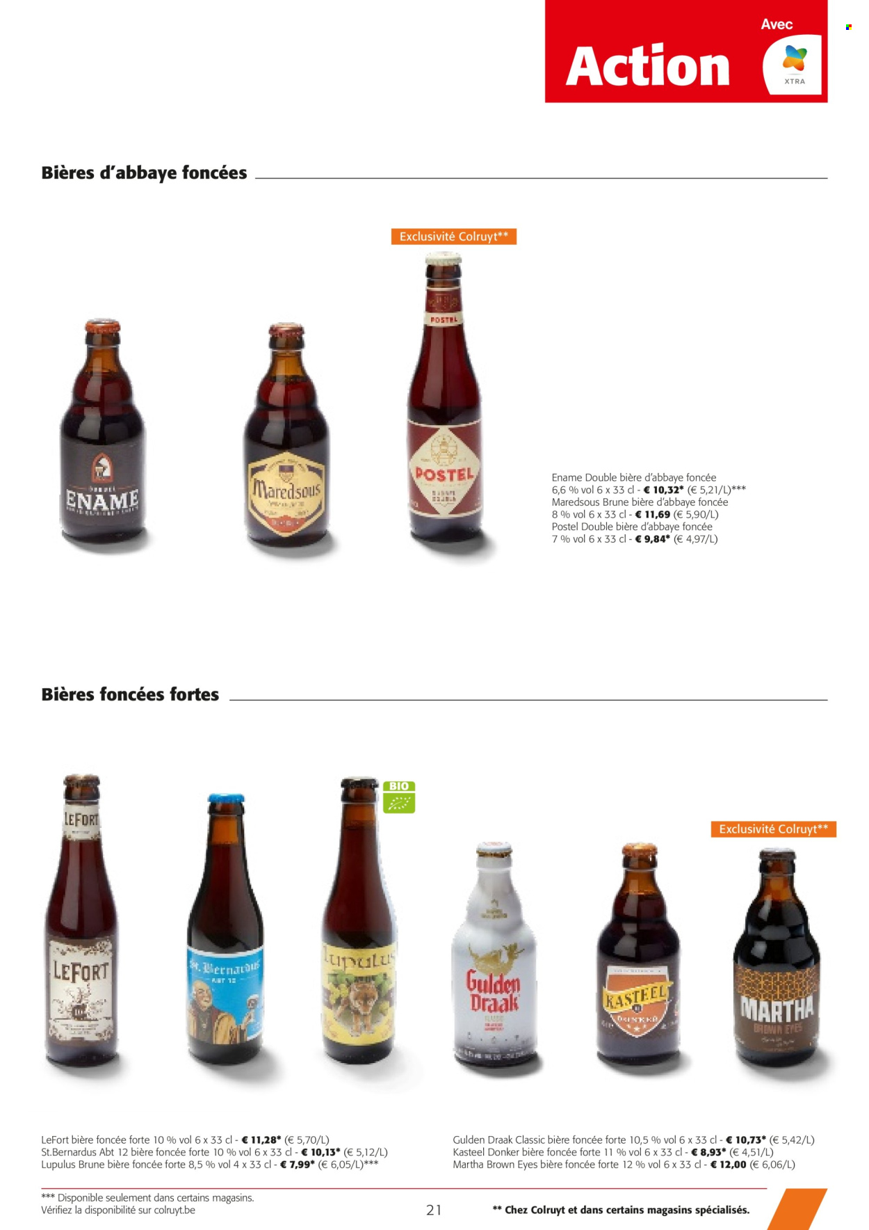 thumbnail - Catalogue Colruyt - 24/04/2024 - 07/05/2024 - Produits soldés - alcool, bière. Page 21.