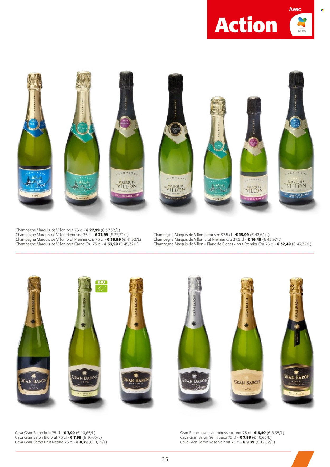 thumbnail - Catalogue Colruyt - 24/04/2024 - 07/05/2024 - Produits soldés - vin, champagne, alcool, vin pétillant. Page 25.