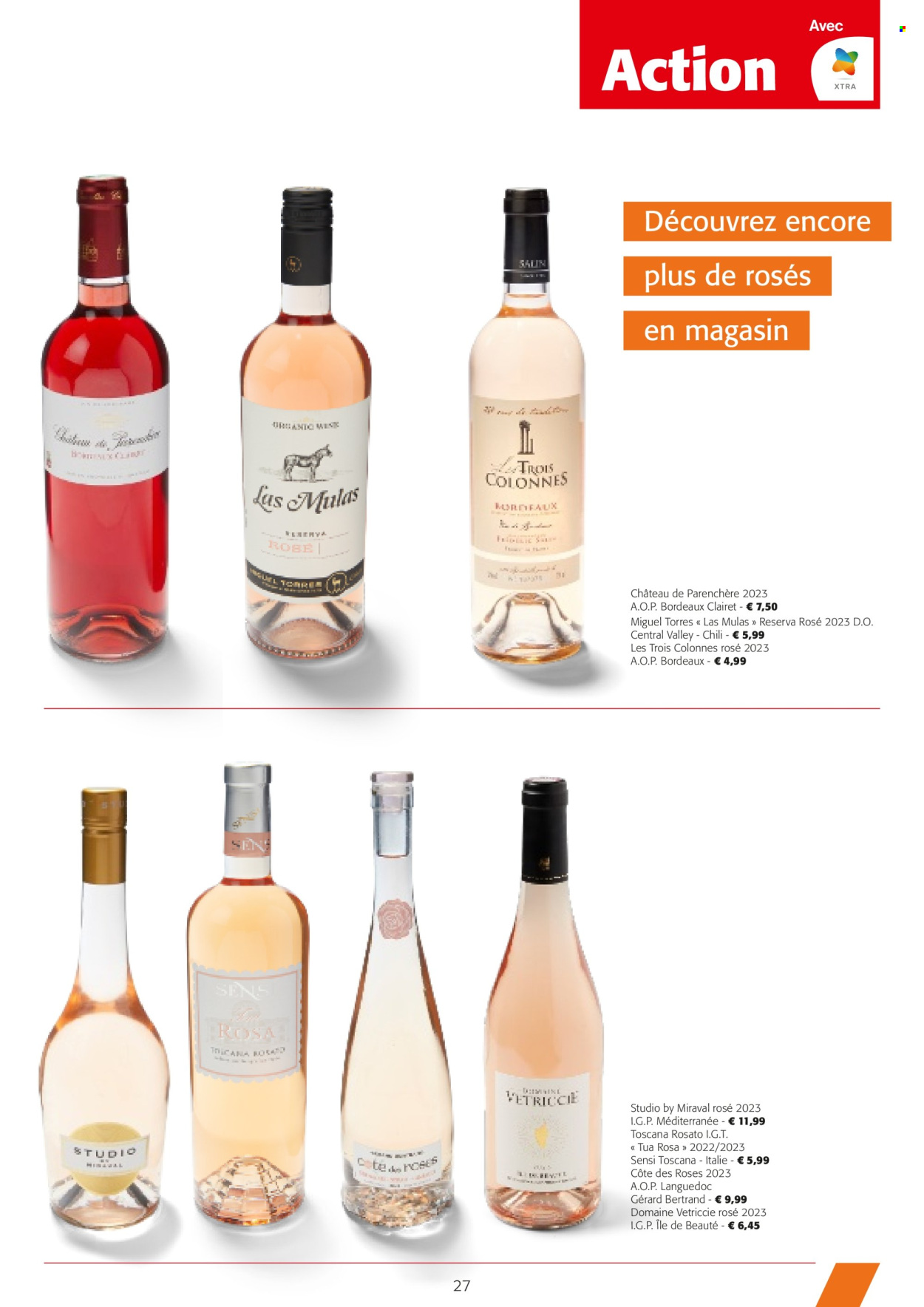 thumbnail - Catalogue Colruyt - 24/04/2024 - 07/05/2024 - Produits soldés - vin, Bordeaux, alcool. Page 27.