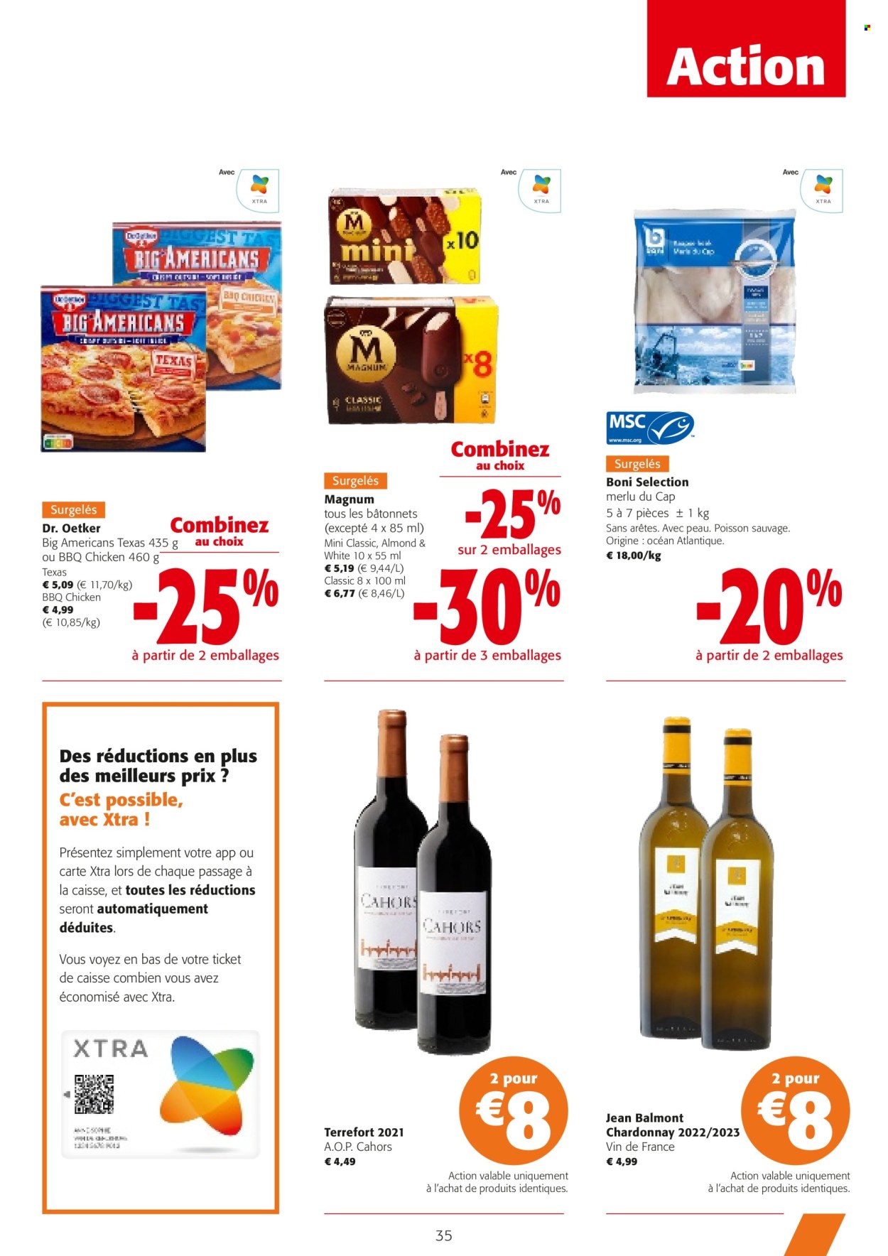 thumbnail - Catalogue Colruyt - 24/04/2024 - 07/05/2024 - Produits soldés - merlu, Boni, poisson, vin, alcool. Page 35.