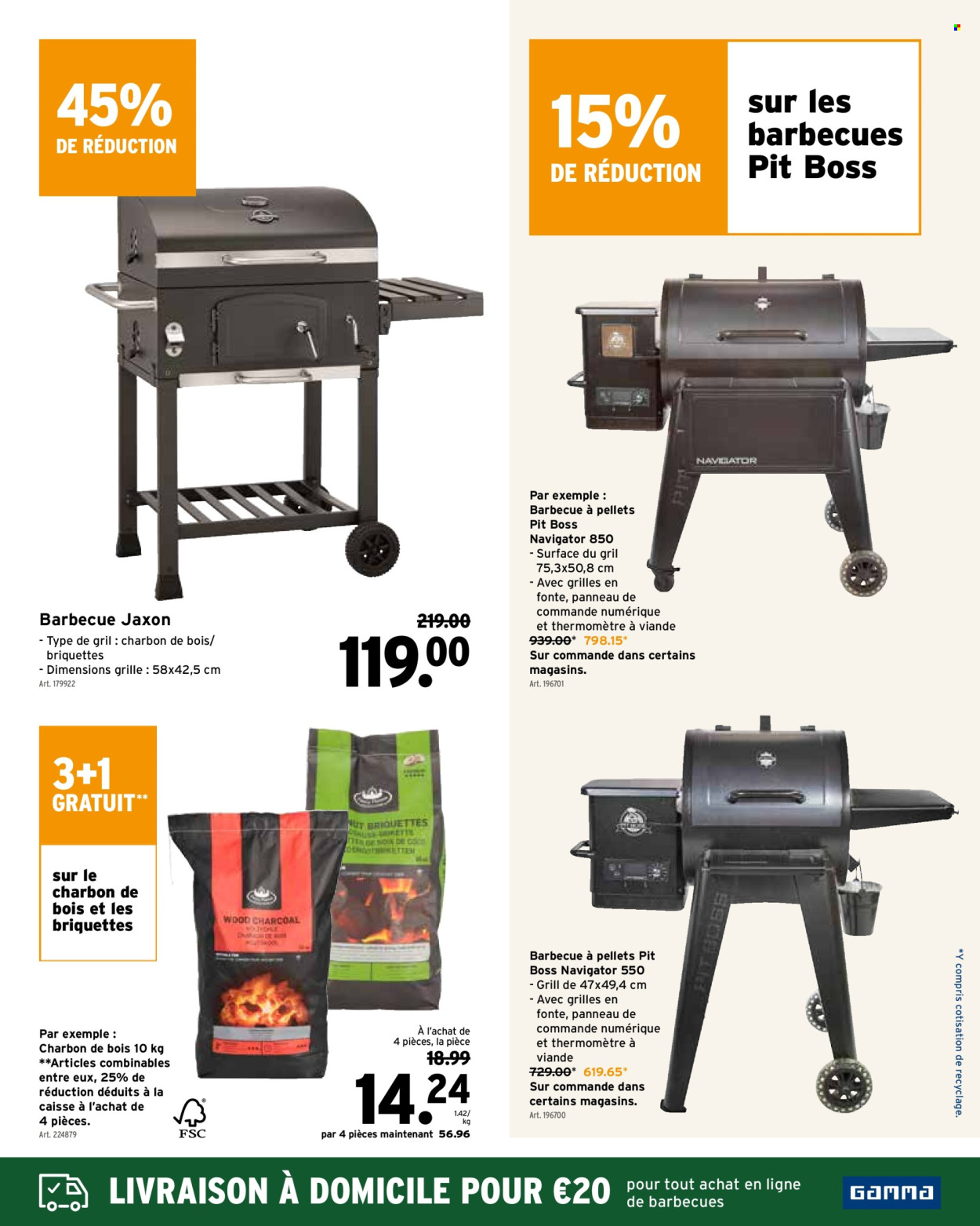 thumbnail - Catalogue Gamma - 24/04/2024 - 07/05/2024 - Produits soldés - pellets, barbecue, grill, charbon de bois. Page 17.