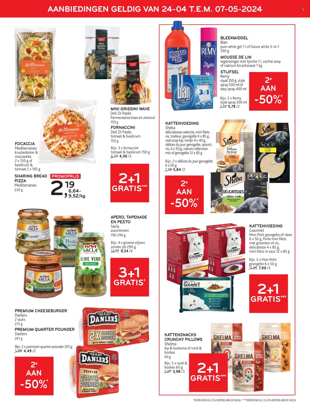 thumbnail - Catalogue Alvo - 24/04/2024 - 07/05/2024 - Produits soldés - focaccia, pizza, gressins, tapenade, pesto, Sheba. Page 13.