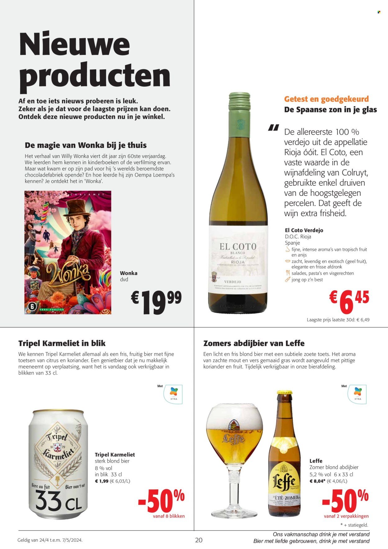 thumbnail - Catalogue Colruyt - 24/04/2024 - 07/05/2024 - Produits soldés - salade, Leffe. Page 1.