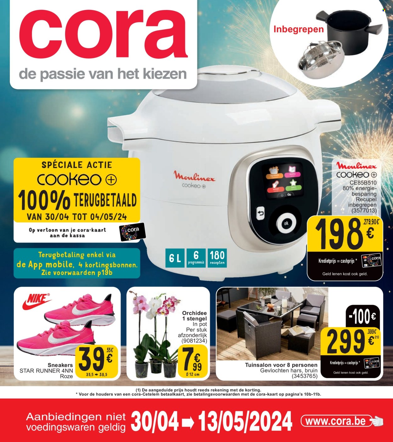 thumbnail - Catalogue Cora - 30/04/2024 - 13/05/2024 - Produits soldés - Sneakers, orchidée. Page 1.