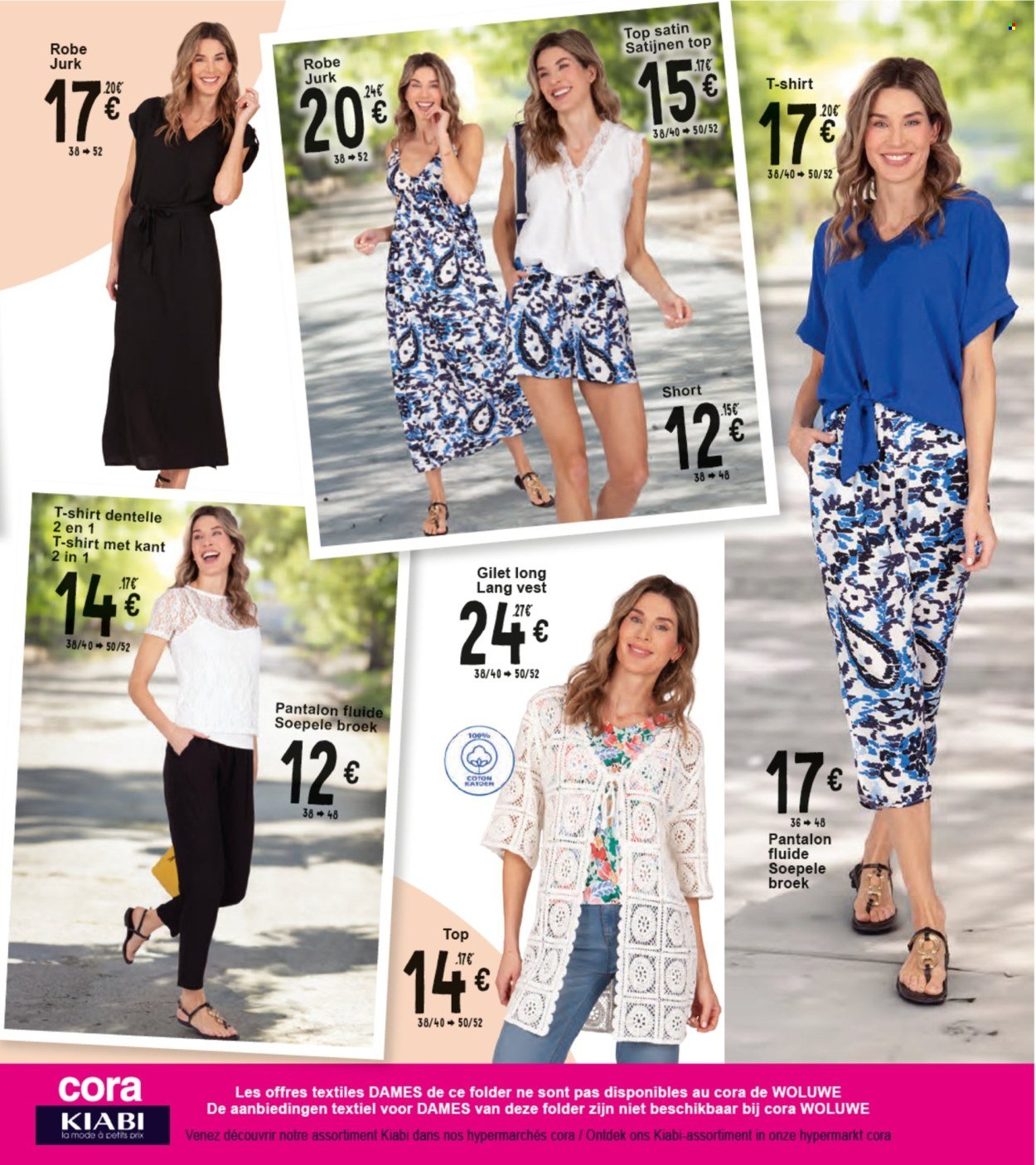 thumbnail - Catalogue Cora - 30/04/2024 - 13/05/2024 - Produits soldés - shorts, pantalon, robe, t-shirt, gilet. Page 7.