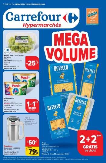 Catalogue Carrefour hypermarkt - 18/09/2024 - 30/09/2024.