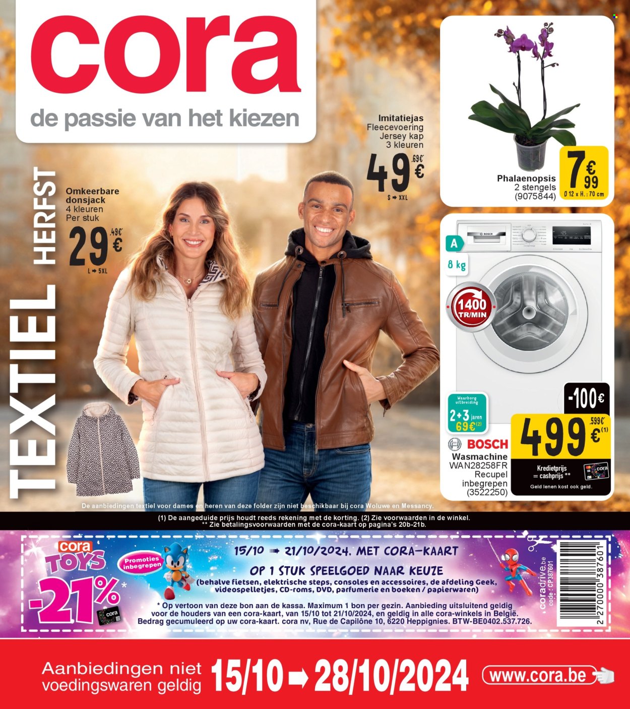 Catalogue Cora - 15/10/2024 - 28/10/2024. Page 1