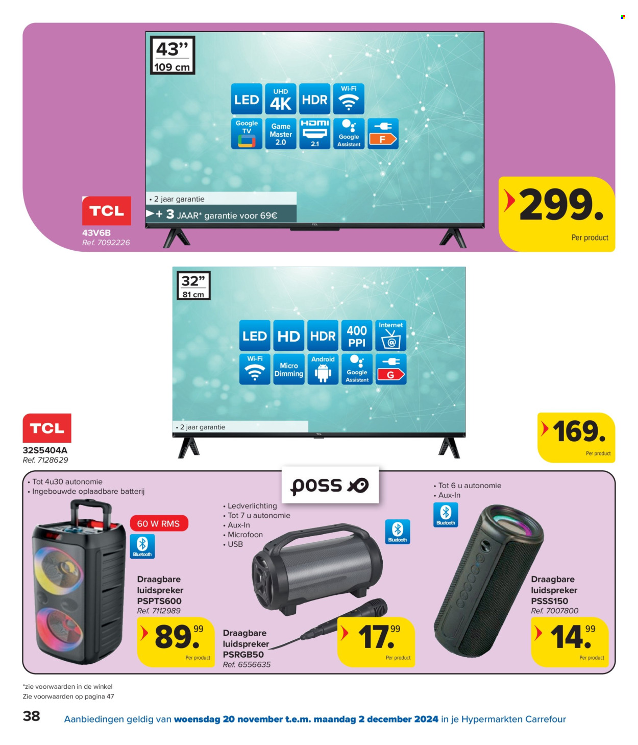 Catalogue Carrefour hypermarkt - 20/11/2024 - 02/12/2024. Page 1