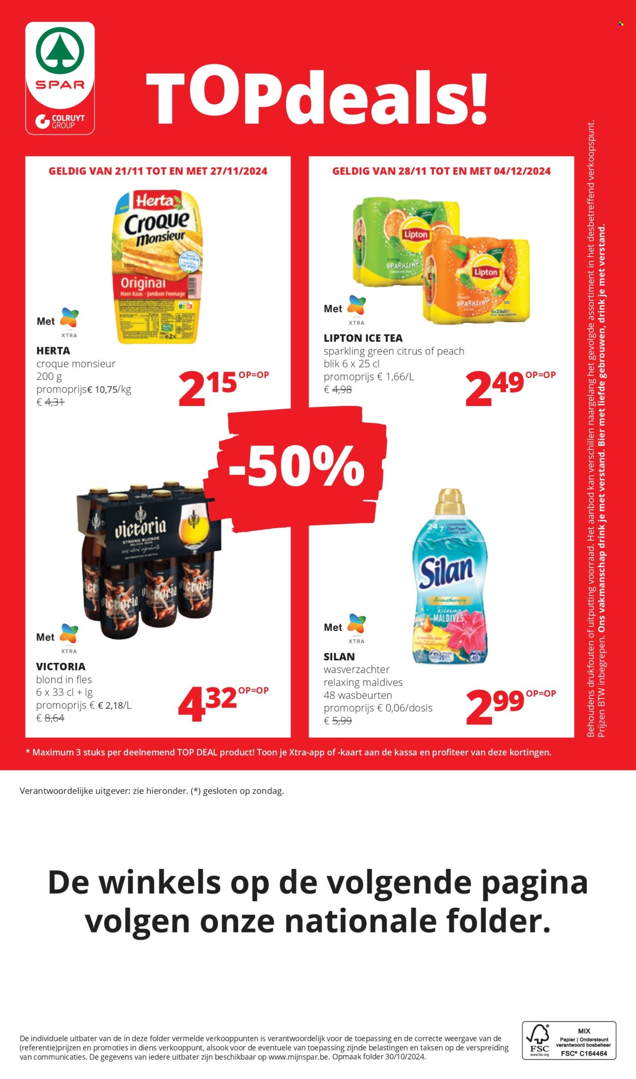 Catalogue SPAR - 21/11/2024 - 04/12/2024. Page 1