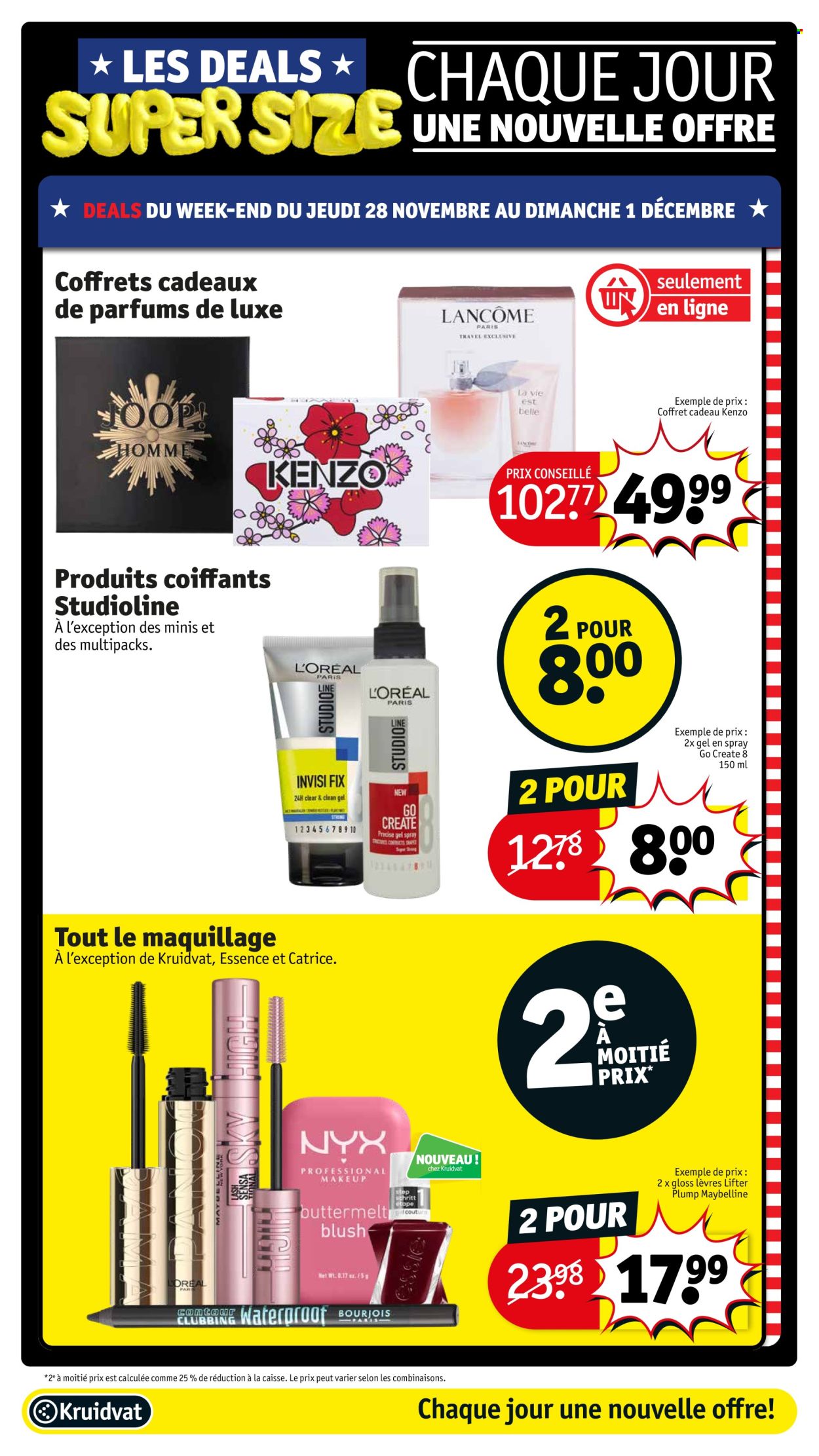 Catalogue Kruidvat - 26/11/2024 - 01/12/2024. Page 1