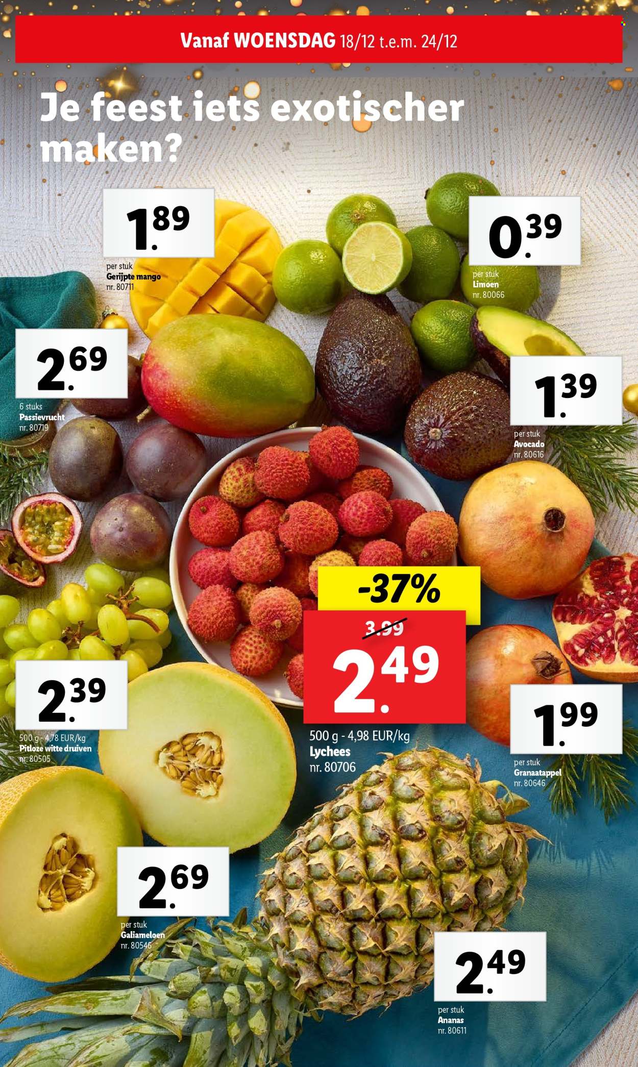 Catalogue Lidl - 18/12/2024 - 24/12/2024. Page 1