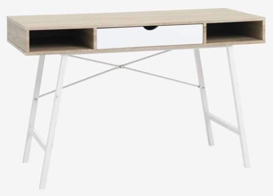 Bureau ABBETVED 48x120 chêne/blanc