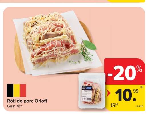 Rôti de porc Orloff