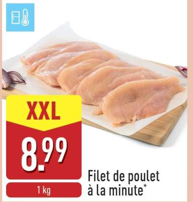 Filet de poulet à la minute