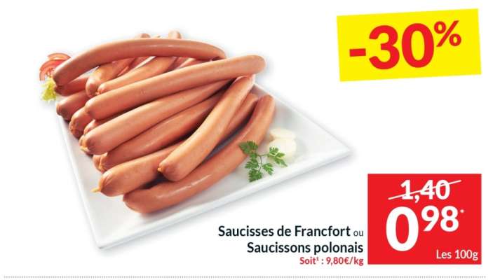 Saucisses de Francfort ou Saucissons polonais