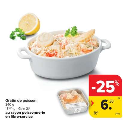 Gratin de poisson