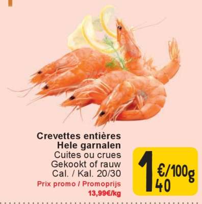 Crevettes entières