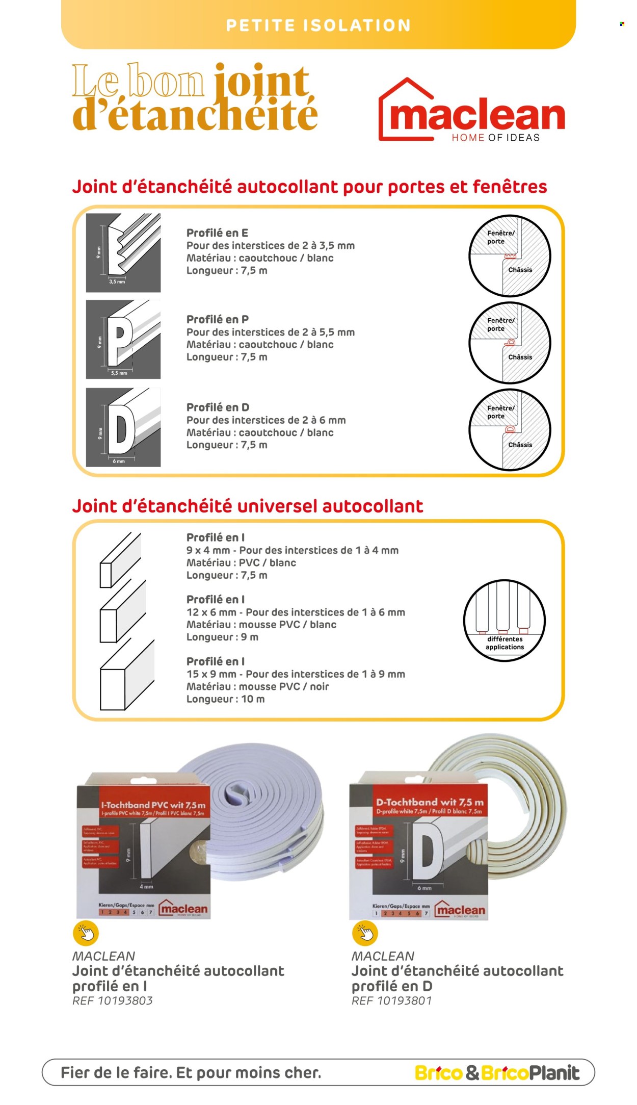 Catalogue Brico. Page 1