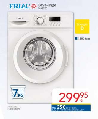 FRIAC Lave-linge WA1270