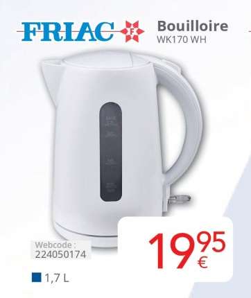 FRIAC Bouilloire WK170 WH