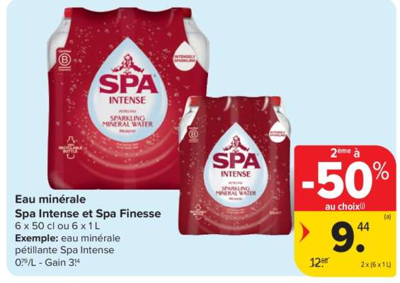 Spa Intense Sparkling Mineral Water