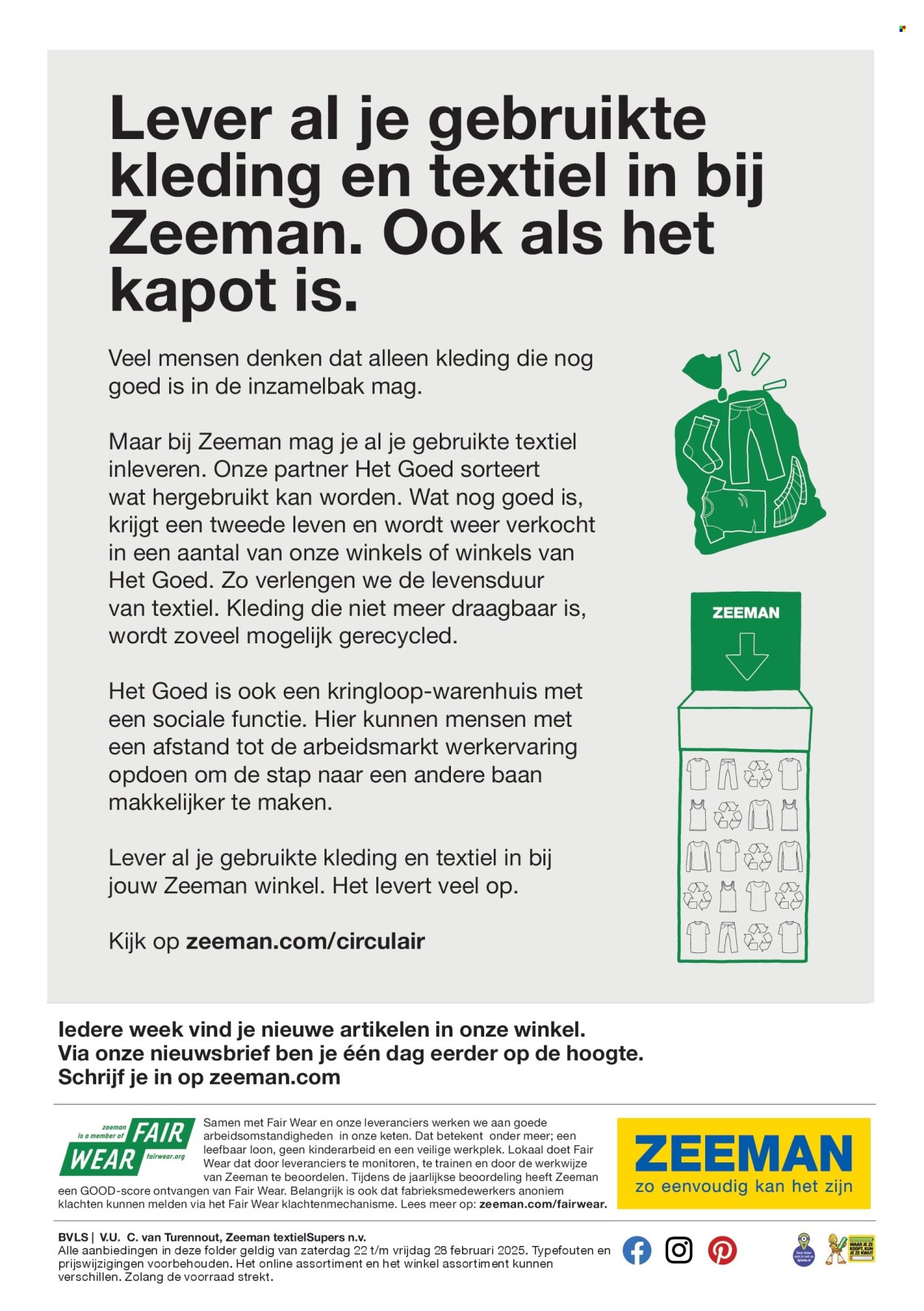 Catalogue Zeeman - 22/02/2025 - 28/02/2025. Page 1