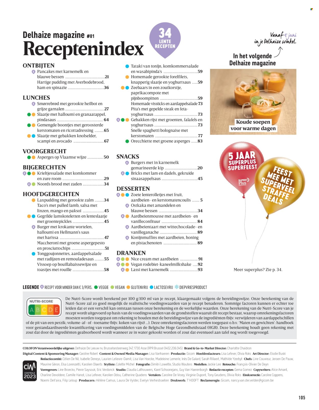 Catalogue Delhaize. Page 1