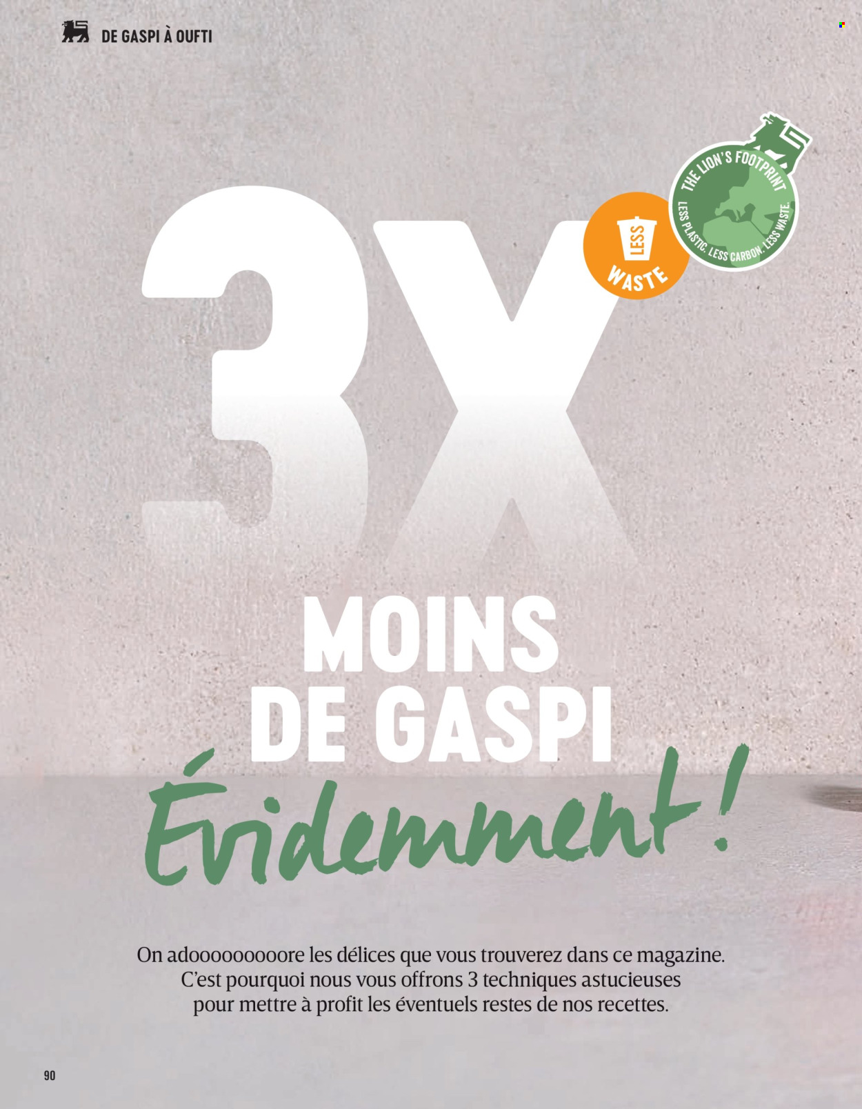 Catalogue Delhaize. Page 1