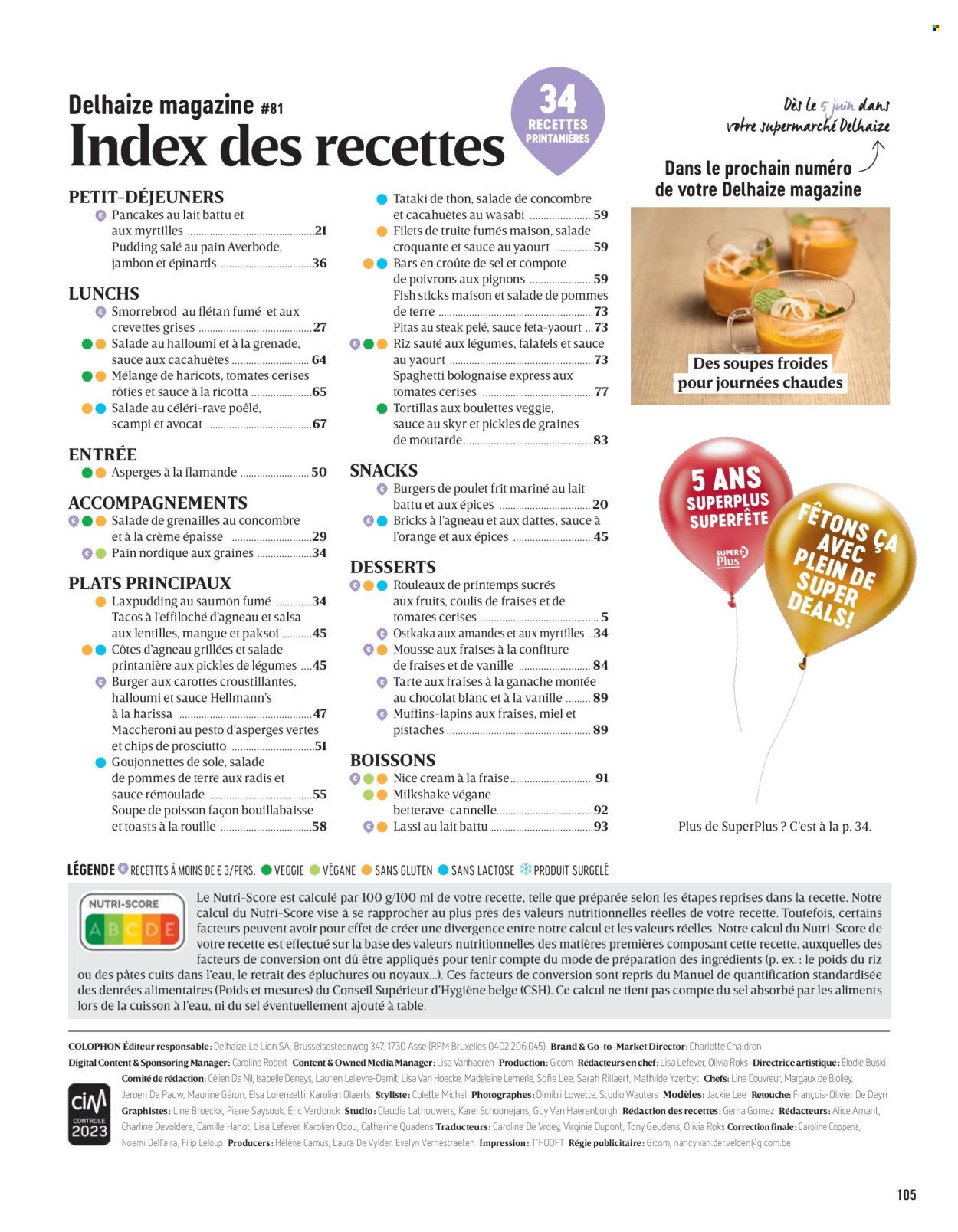 Catalogue Delhaize. Page 1
