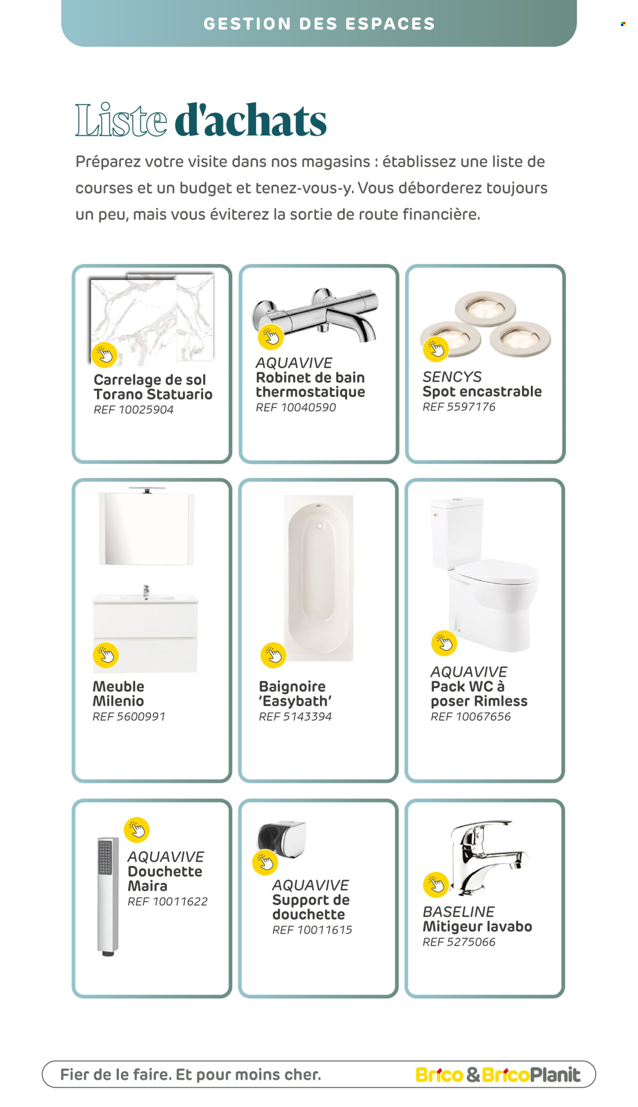 Catalogue Brico. Page 1